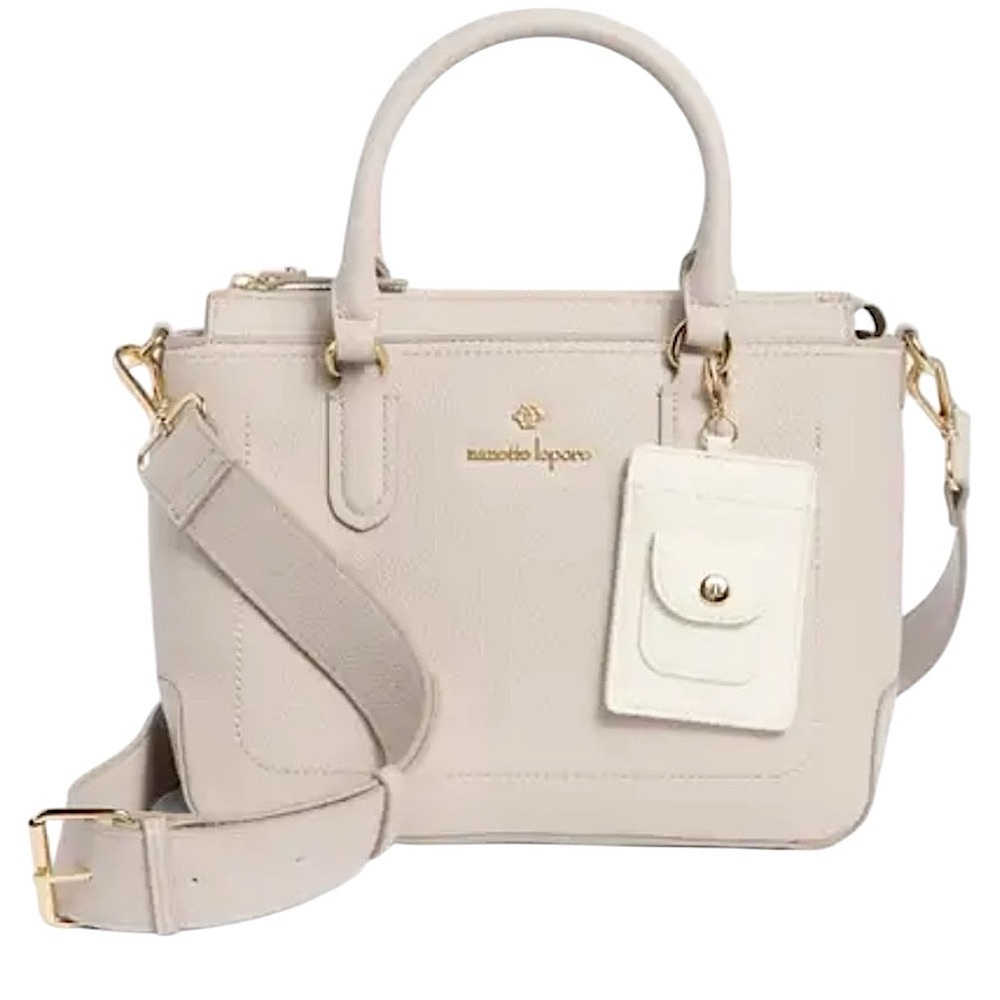 NEW Nanette Lepore Convertible Top Handle Satchel One Size PEARL